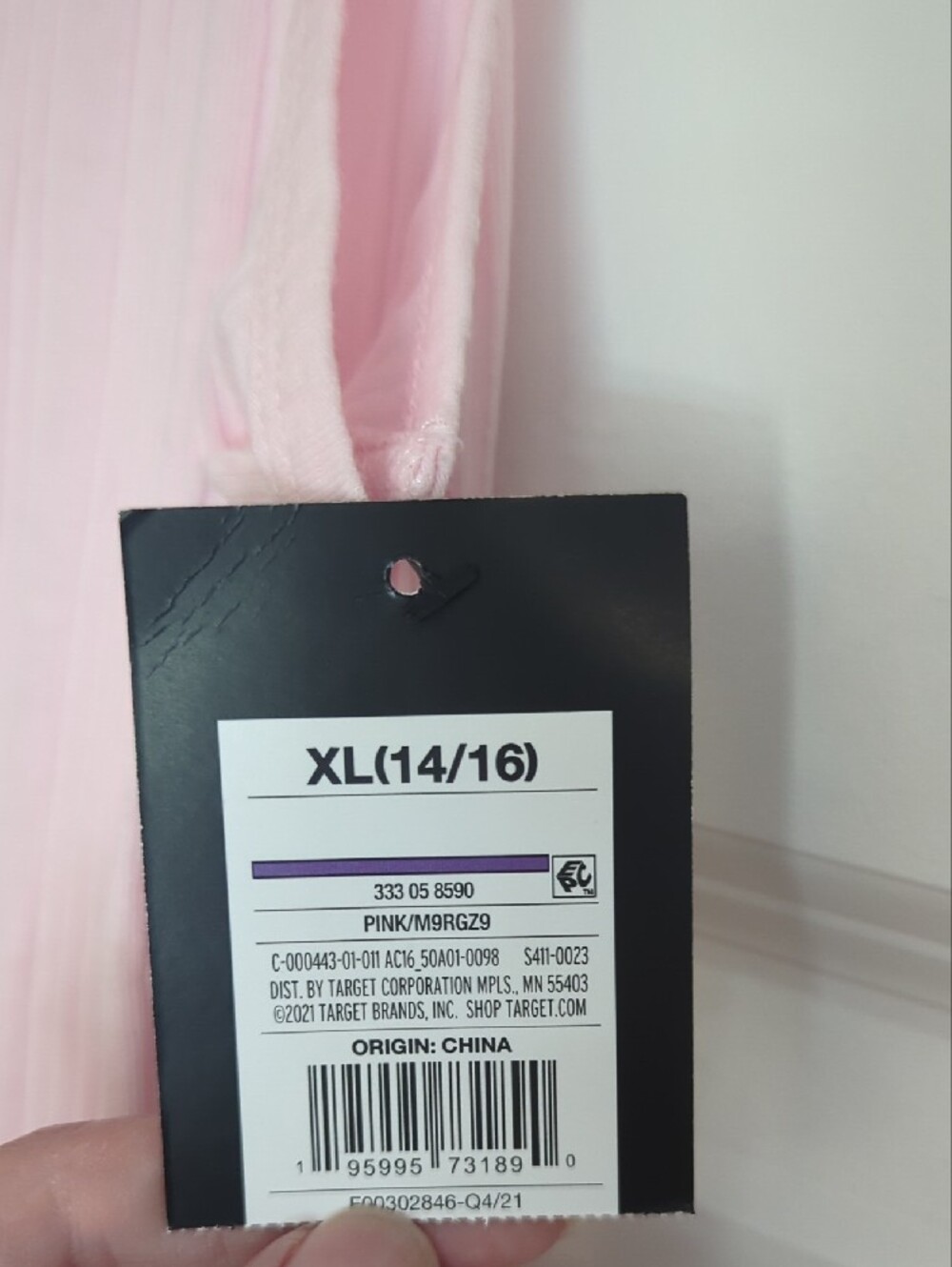 art class Light Pink Ribbed Button-Back Tank Top - Picture 3 of 3